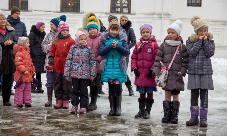 Детский праздник в воскресной школе Георгиевского храма города Дедовска