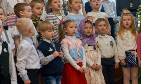 Пасхальный праздник в воскресной школе Георгиевского храма города Дедовска