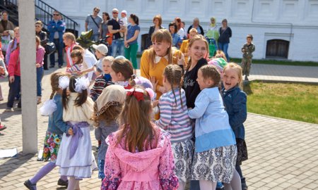 Пасхальный праздник в воскресной школе Георгиевского храма города Дедовска