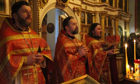 День памяти  священномученика Сергия Орлова в Покровском храме села Рубцово