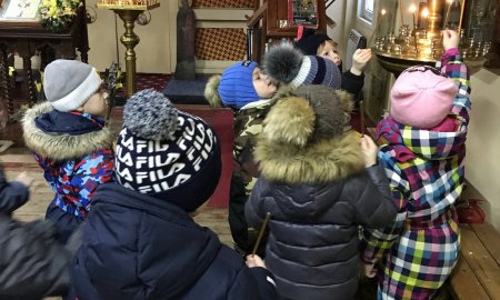 Рождественская встреча с детьми в Мироносицком  храме города Истры