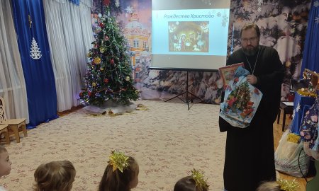 Рождественский праздник в детском саду №19 города Истры