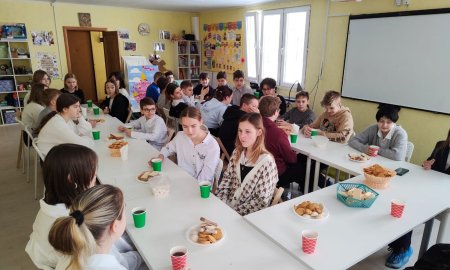 Встреча с семиклассниками в Мироносицком храме г. Истры